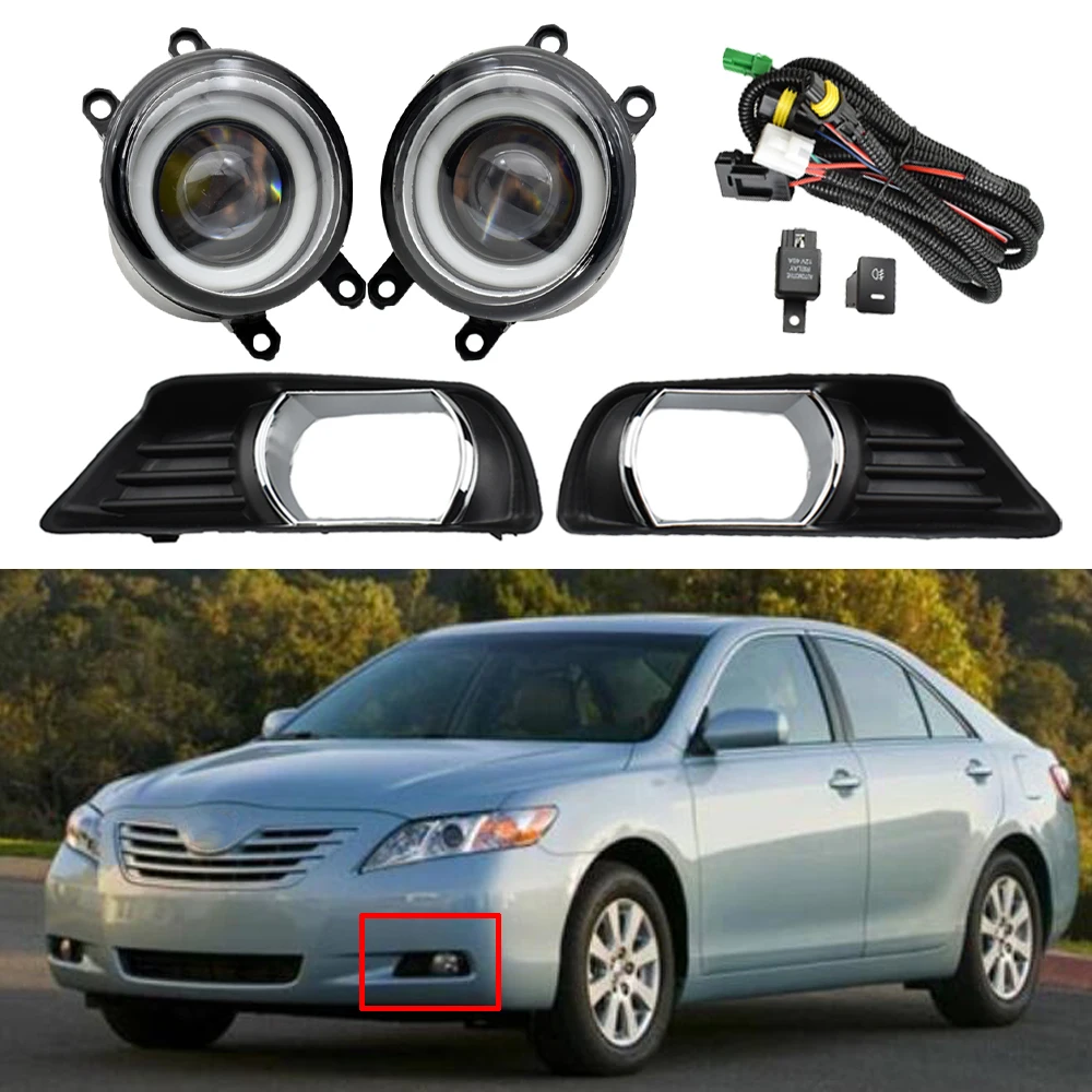 Передние светодиодный Противотуманные фары L + R для Camry XV40 2007 2008 2009 решетки