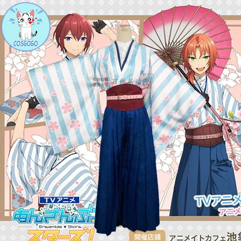 Ensemble Stars Рыцари Sakura цукинага Лев Suou Tsukasa сена Izumi халат кимоно карнавальный форма
