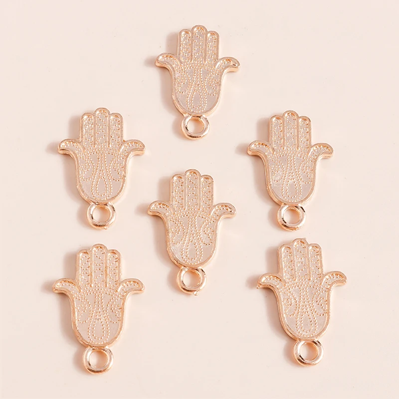 

30pcs 19*13mm Gold Color Hamsa Hand Charms Religious Buddha Charms Pendants for Earrings Necklaces Diy Jewelry Making Gift