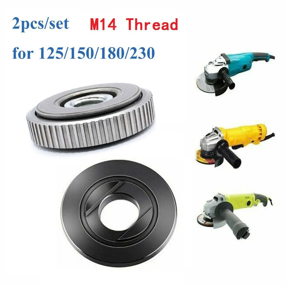 

2pcs Locking Plate Chuck for M14 Angle Grinder SDS Quick Release Nut Clamp and Device Angle Grinder Fitting Part Grinding Tools
