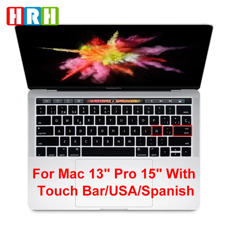 Защитная пленка для клавиатуры Macbook Pro 13 &quot15&quot A1706 A1989 A2159 A1707 A90 с сенсорной
