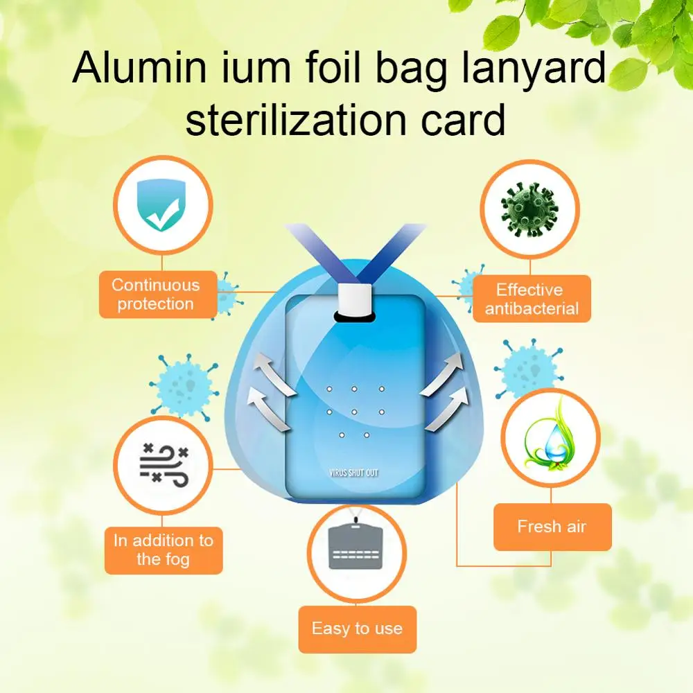 Освежитель воздуха стерилизация карта дезинфекция Ремешок Защита Антивирусная