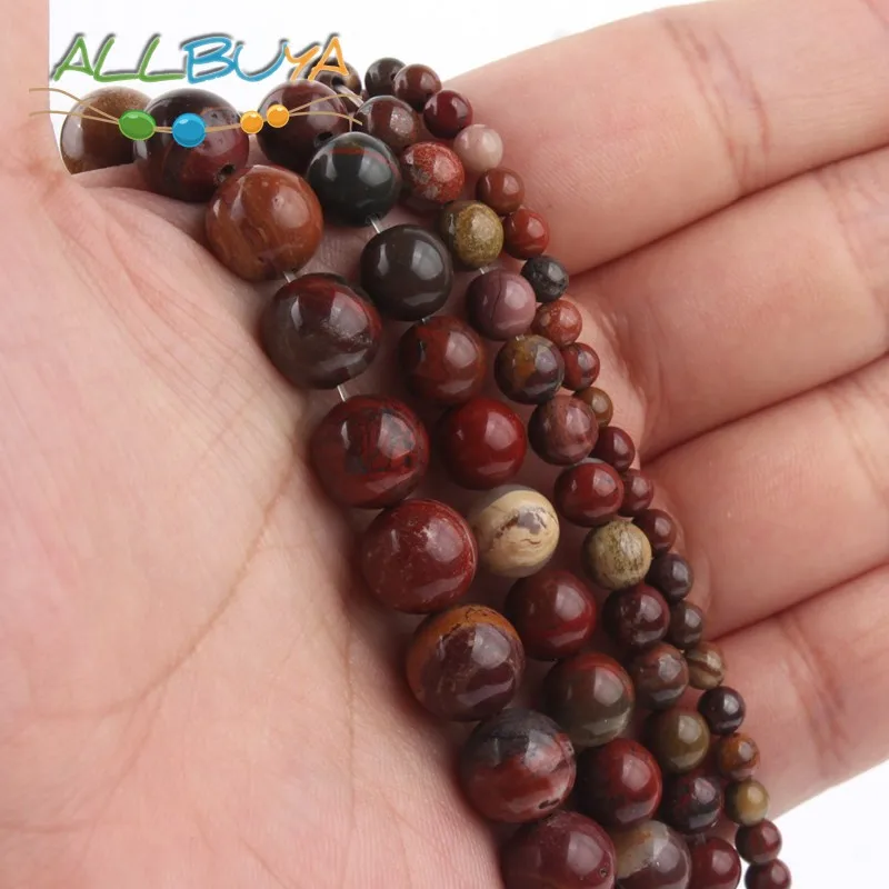 Бусины из натурального камня яшмы размеры 4 12 мм 15 дюймов|Бусины| |