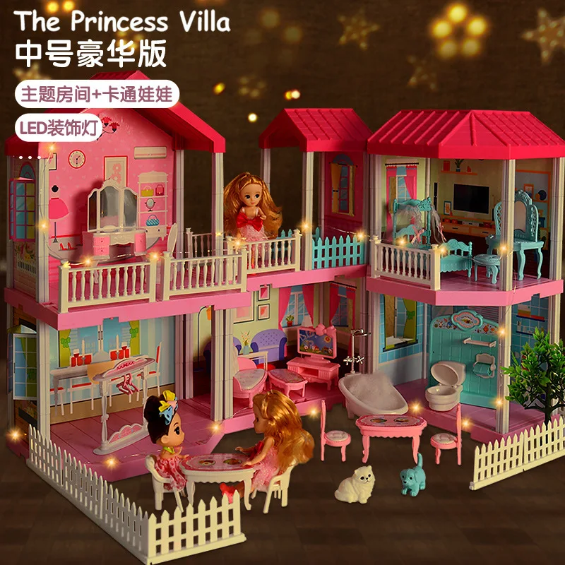 Обучающие игрушки сделай сам имитация дома принцессы замок набор моделей виллы