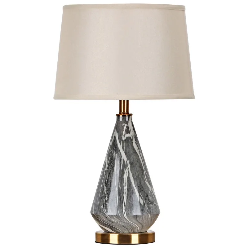 

Ceramic table lamp Nordic minimalist bedside living room bedroom lamp hotel decoration