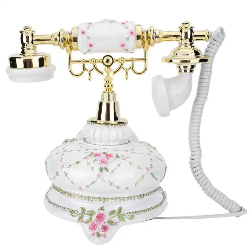 Домашний офис ретро циферблат винтажный античный телефон стационарный FSK/DTMF