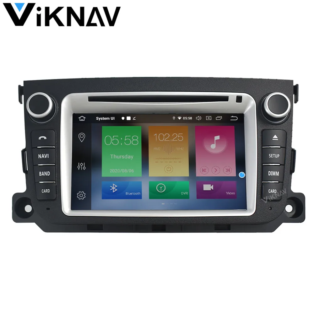 

Автомагнитола, 2 din, Android 10, для Mercedes-Benz Smart Fortwo, 2011, 2012, 2013, 2014, автомагнитола, DVD-плеер, стерео, Авторадио