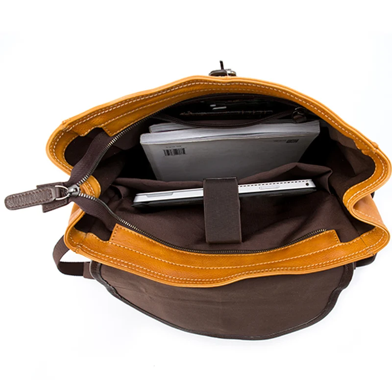 AETOO Original new retro backpack men's trend hand-washed vegetable tanned leather computer travel | Багаж и сумки