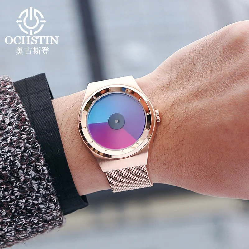 OCHSTIN Lover Watches for Women Men Quartz Wristwatches Waterproof Stainless Steel Wrist Watch For Couple Gift Casual Fashion