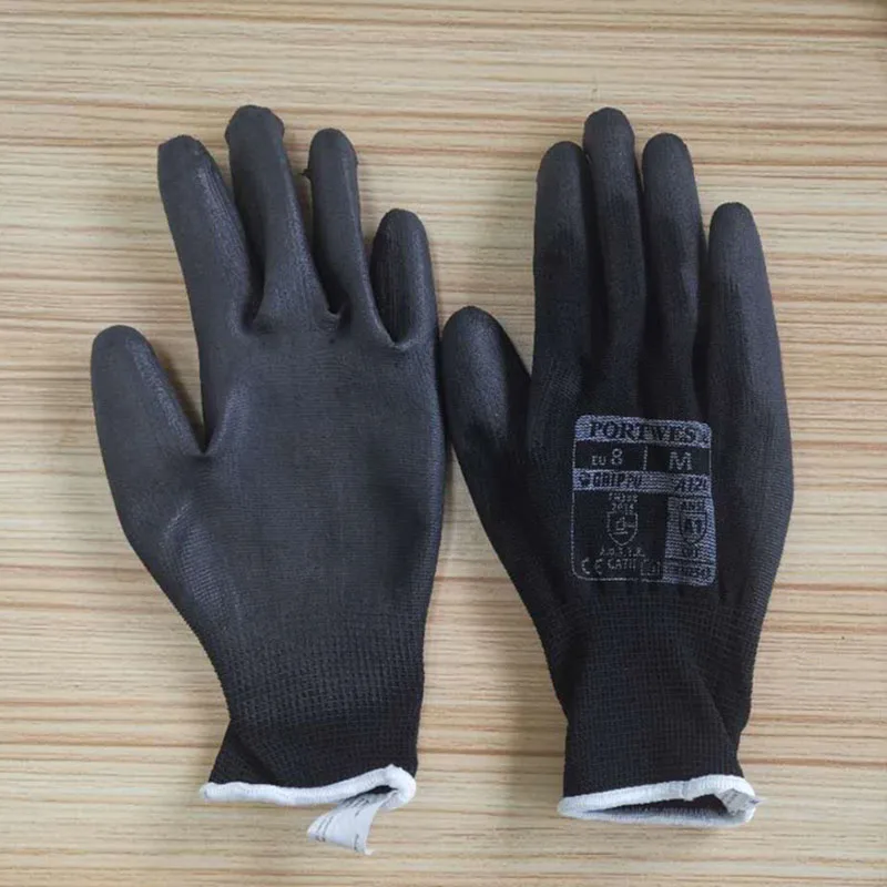 

Portwest Work Safety Gloves CE Certificated EN388 PU Mechanic Working Gloves Non-slip Wear-resistant Hand Protective