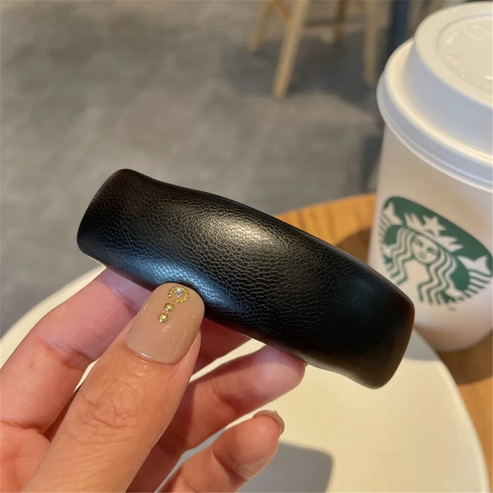 Новинка модная однотонная Заколка-пряжка с мягкой губкой 1 шт. плотная заколка