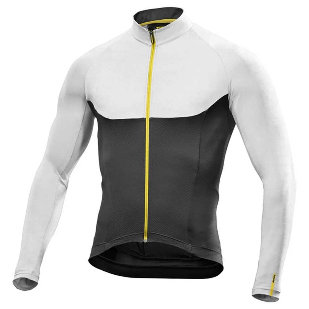 

2020 Mavic cycling jersey long sleeve winter Thermal Fleece Cycling Clothes men Outdoor Riding Bike MTB Clothing Bib Pants Set