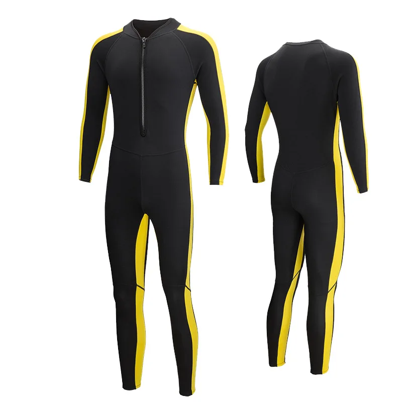 2MM Neoprene Wetsuit Scuba diving suit men spearfishing Snorkeling Surfing swimsuit winter thermal Longsleeved one-piece wetsuit