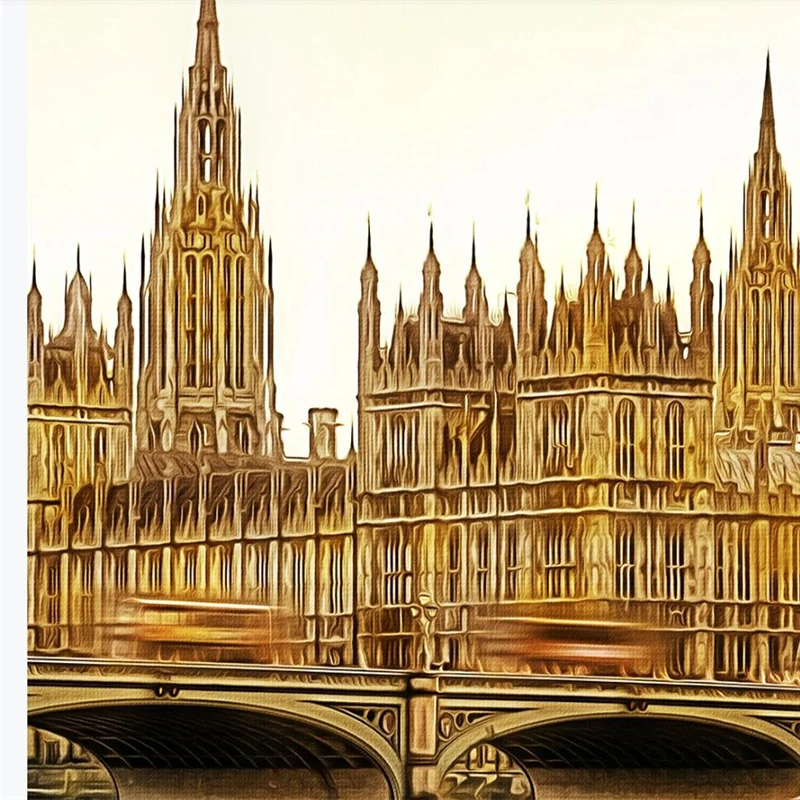 Большие фрески wellyu на заказ стильное украшение для дома Лондон картина маслом