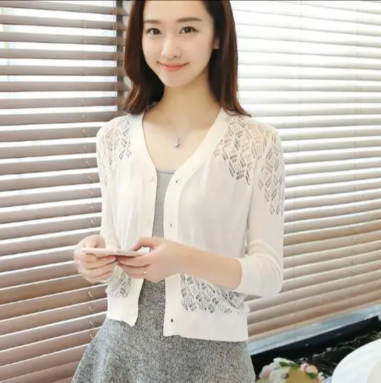 2020 весна лето тонкий свитер кардиган Солнцезащитная одежда пальто кондиционер