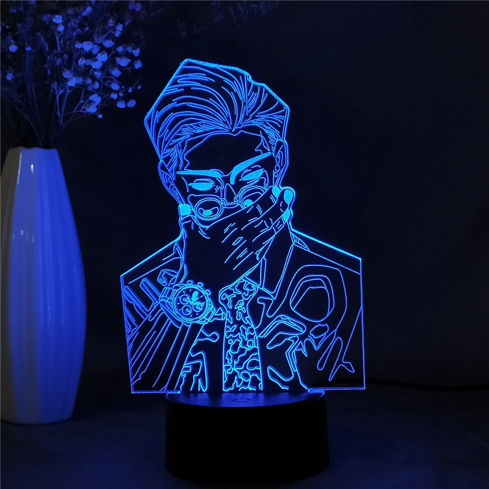

Jujutsu Kaisen Itadori Yuji Led 3D Night Light Anime for Bedroom Decor Child Kids Gift Manga Gadget Gojo Satoru Desk Lamp