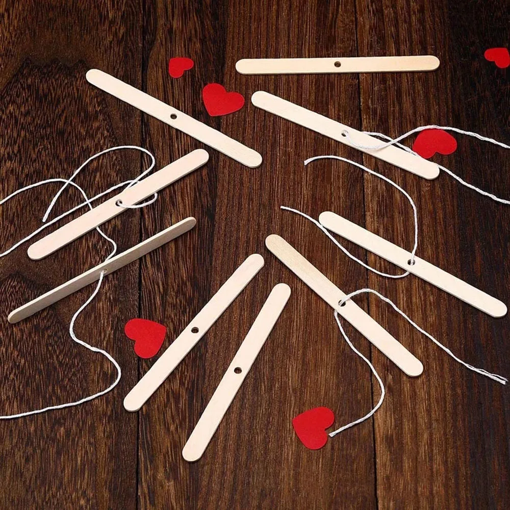 

100Pcs Wooden Candle Wicks Centering Fastening Device Homemade DIY Candles Material Tools Candle Wicks Holders Reusable 4mm Hole