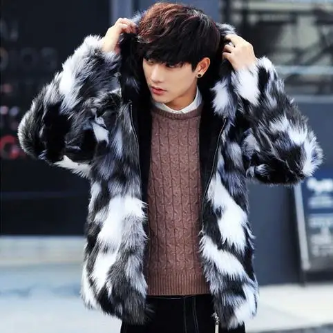 2020 зимняя мужская теплая куртка из искусственного меха роскошная норковая шуба с