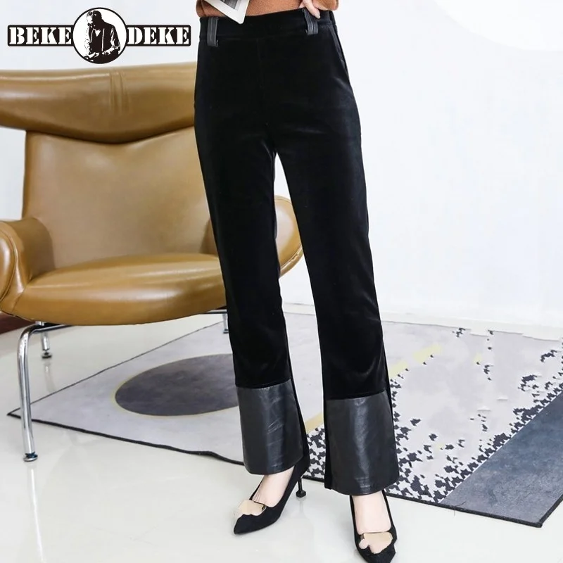 Straight Pants Womens New Korean Style High Waist Pockets Office Lady Elegant Mixed Colors Vintage Fashion Casual Classic Pants