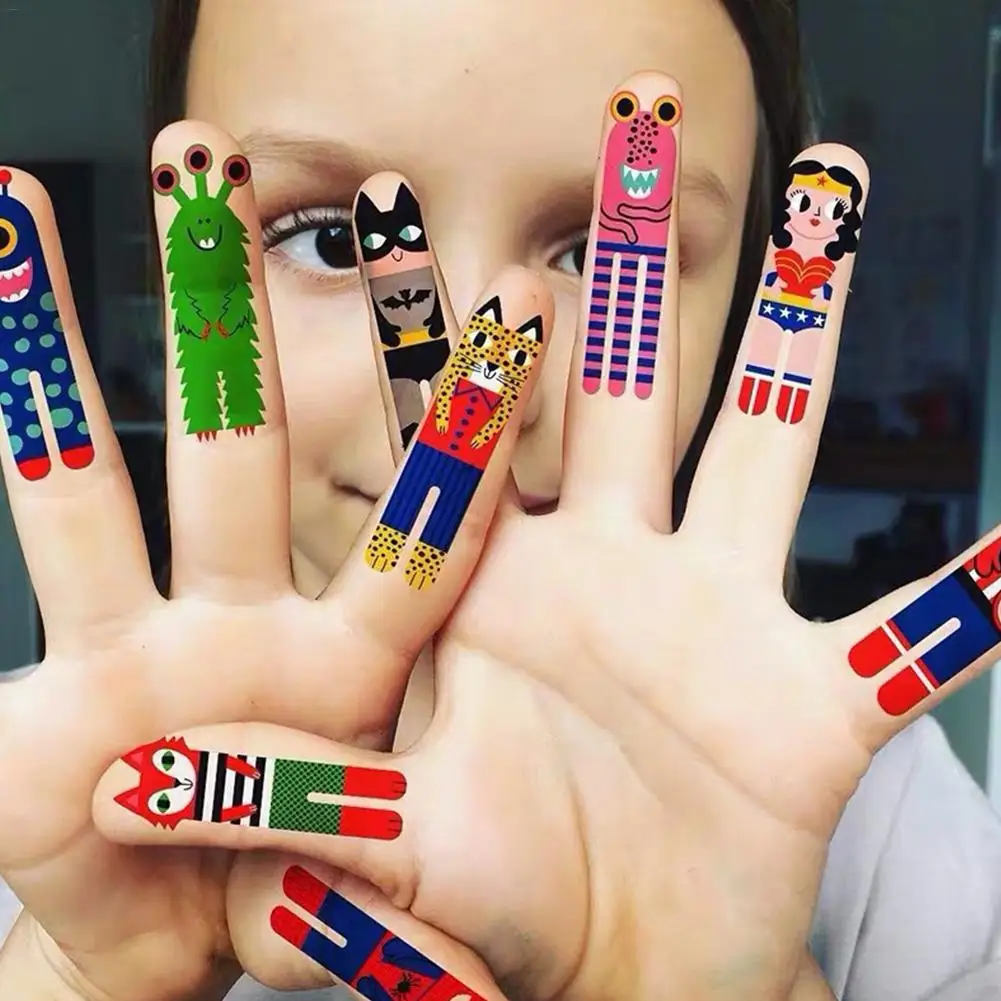 

Детские наклейки для татуировок рассказчик мультфильм аниме стикер с большим пальцем детская головоломка Забавные игрушки наклейки