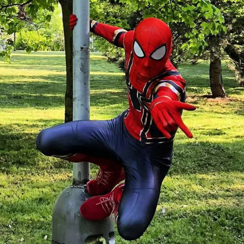 Карнавальный костюм Человек паук зентай Железный супергерой комбинезон костюмы