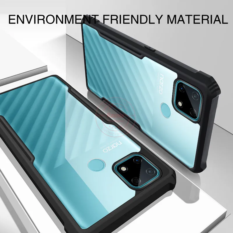 rzants for oppo realme narzo 30a realme narzo 20 pro case hard clear cover double anti drop protection phone casing free global shipping