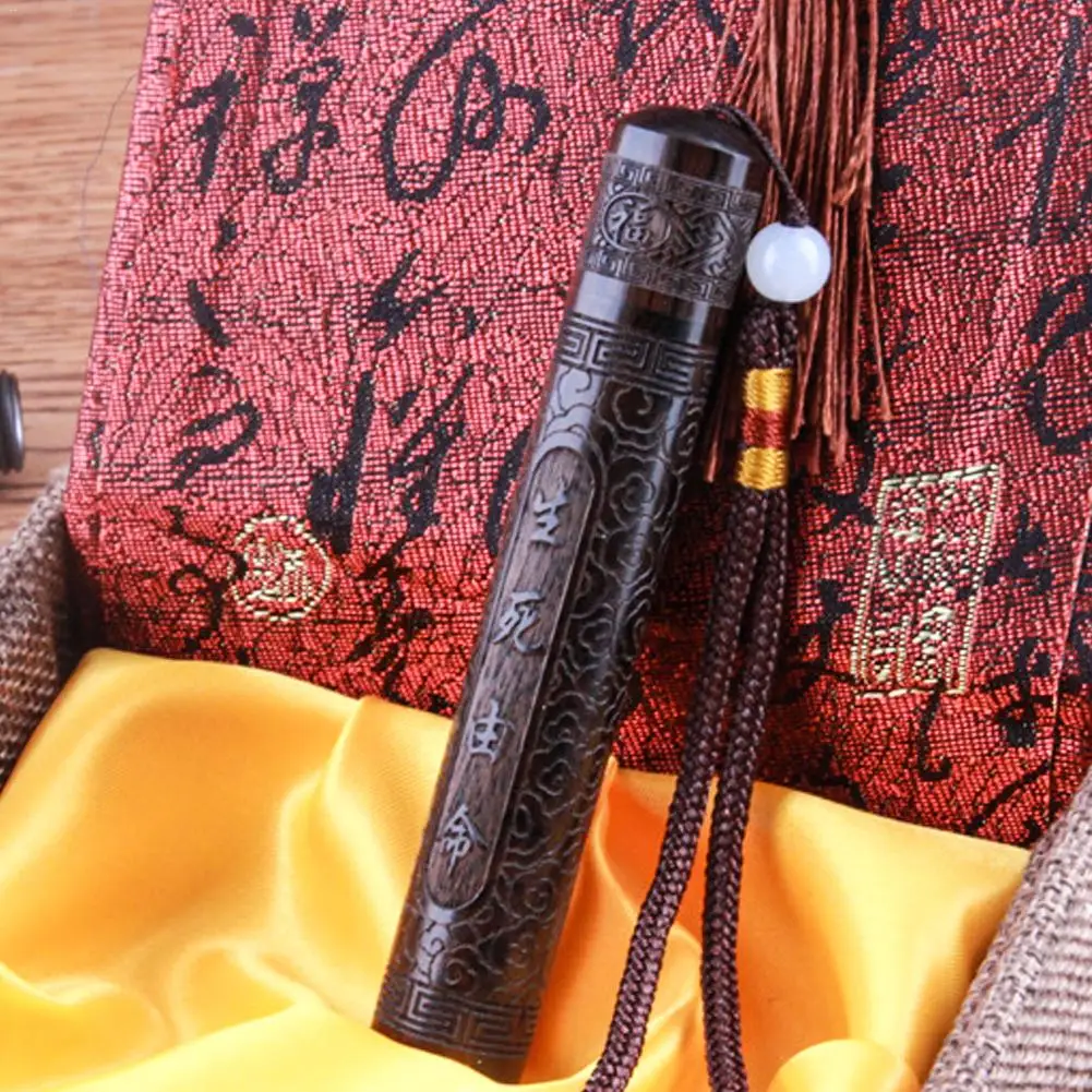 Креативный огнеупорный USB зарядка удар резьба по дереву Эбеновое дерево