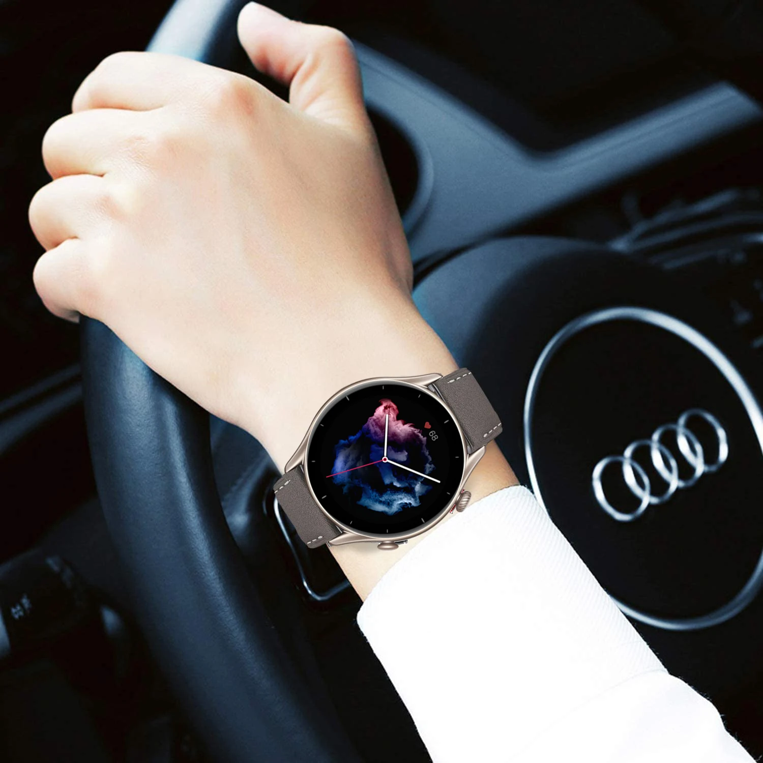 Кожаный ремешок для смарт-часов Amazfit GTS/2/2e/3/GTS2 Mini/GTR/3/Pro/GTR2/47 мм/42 мм/stratos bip 20 мм/22 мм |