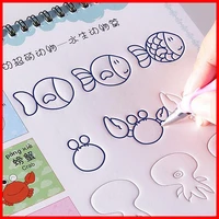 816 sheets reusable painting copybook hand lettering book groove auto fades coloring books for kids children drawing copy book