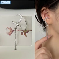 high sense light luxury pearl earhole clip ins cold wind small ears bone clip earrings earrings girl heart earrings wholesale