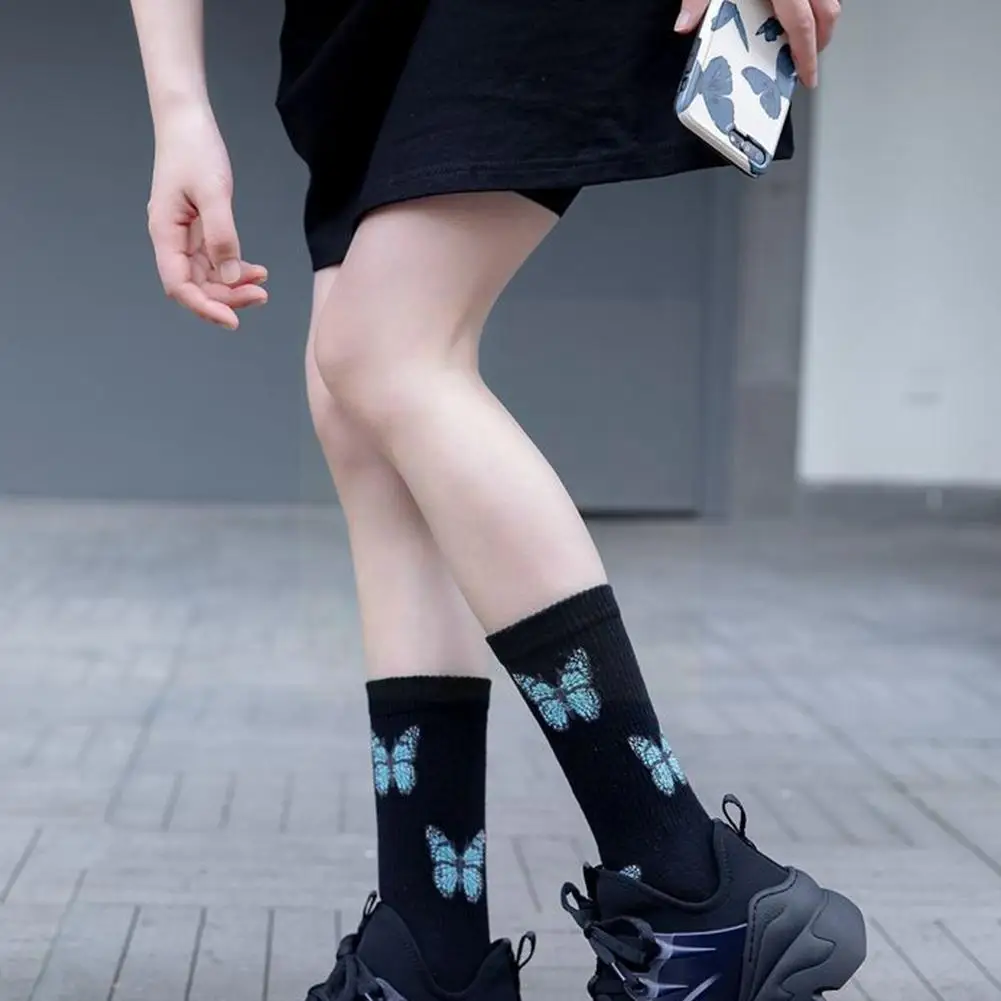 

2021spring Summer New Small Jacquard Tube Cotton Girl Pattern Cotton Sock Combed Lovely Pure Socks Socks I6p9