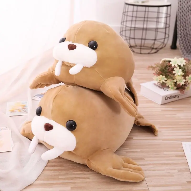 

Cute walrus Soft Stuffed Plush Toys Cartoon Marine Life Doll Pillow Children Soothing Children Birthday Holiday Gifts