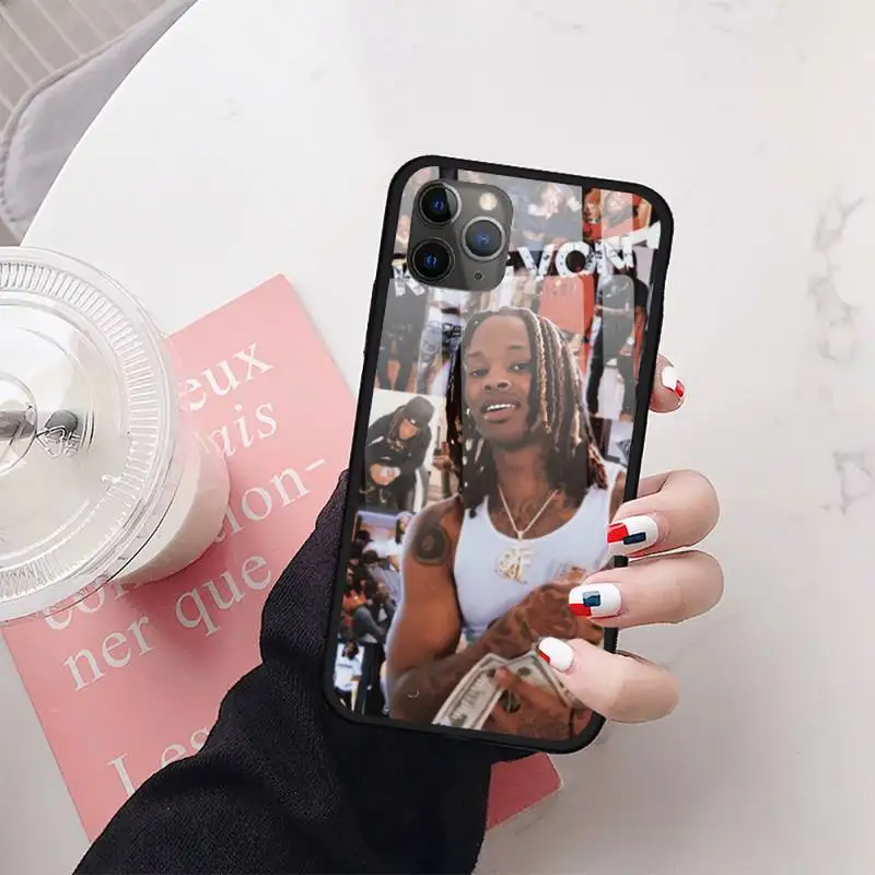 

king von Rapper funda coque pattern Phone Case Tempered glass For iphone 11 12 PRO MAX X XS XR 7 8 plus