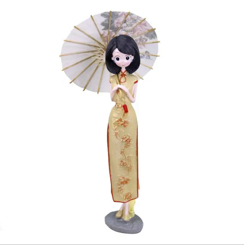 

Креативные домашние предметы интерьера zakka cheongsam красивые украшения из смолы