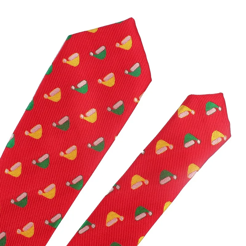 

28 Style Men Christmas Tie Jacquard 6cm Santa Claus Ties Tree Snowman Snow Festival Themed Necktie Men Accessories Neckwear