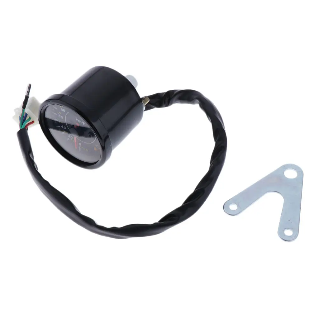 Мотоцикл Cafe Racer Спидометр Одометр светодиодный индикатор универсальный подходит