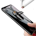 Регулируемая автомобильная магнитная подставка с поворотом на 360 градусов для телефона с USB-прикуривателем и кольцом на палец