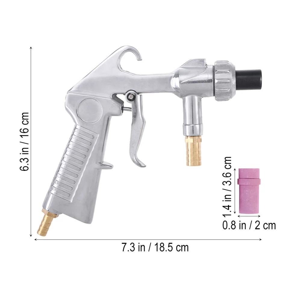 

Sandblaster Air Siphon Nozzle Sand Blasting with 4 Ceramic Nozzles Kit