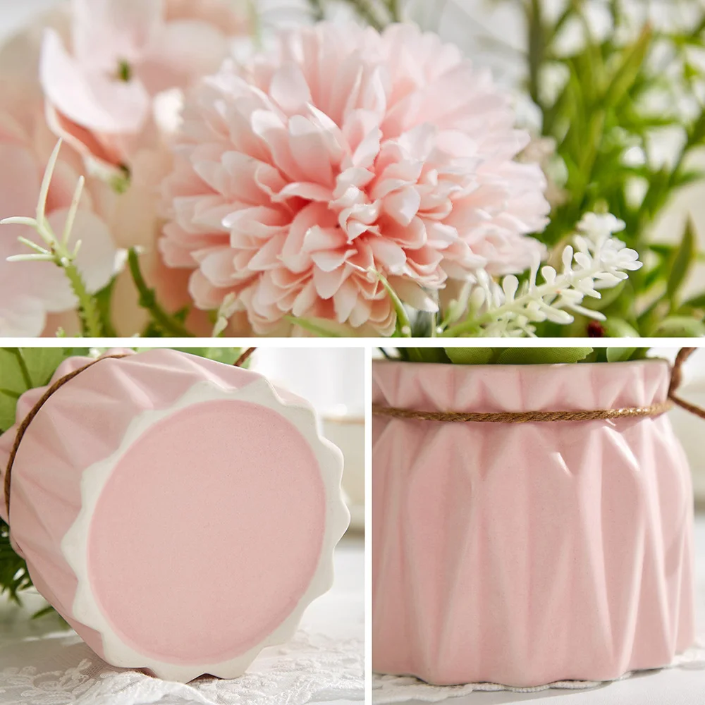 

Nordic Home Decoration Artificial Flower Bonsai Simulation Flower Potted Fake Flower Dining Table Home Decoration Accessories