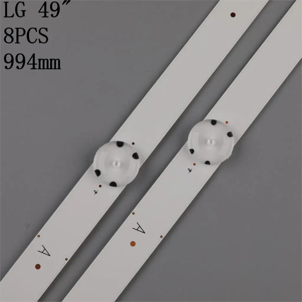 

New 8 PCS LED backlight strip for LG 49UH610A 49UH6100 49lf5100 49UH6030 49UF640V 49UF6407 LGE_WICOP_49inch_UHD/FHD_REV05_A B