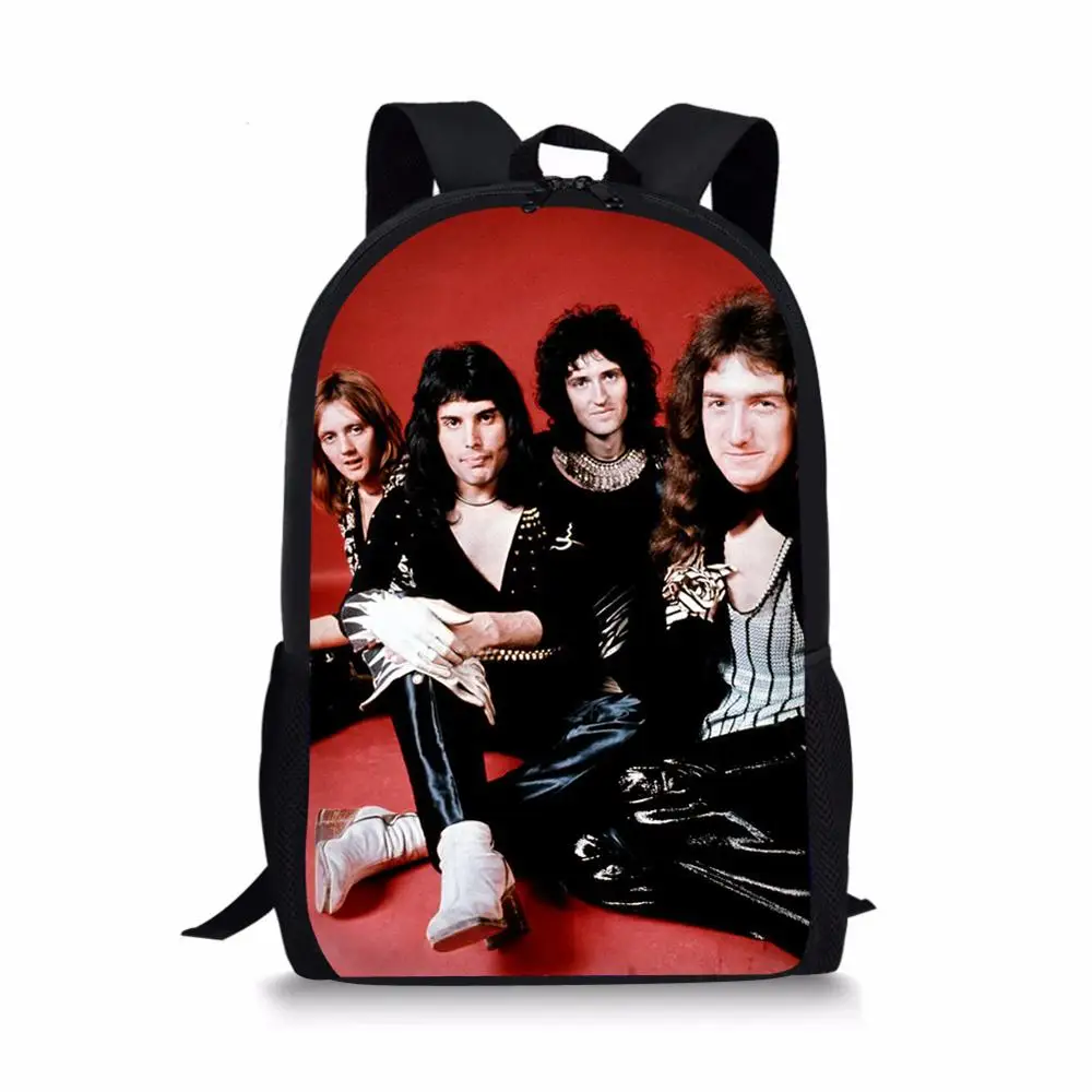 Fashion Kids School Bags Queen Band Prints Pattern Children's Travel Backpack School Toddler Backpack Women's Travel Bags