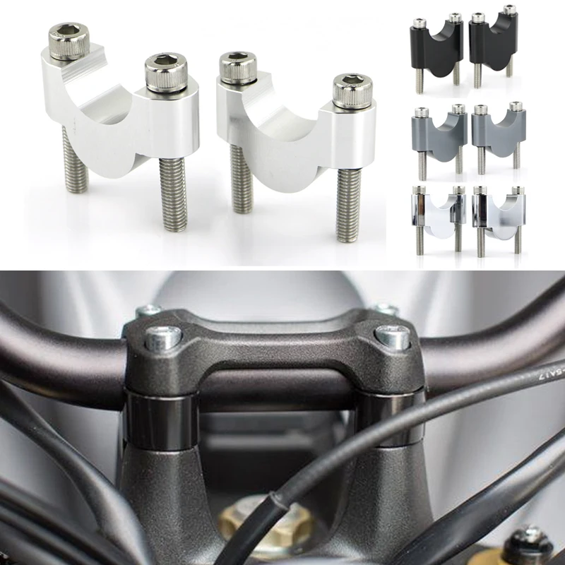 For Moto Guzzi Stelvio 1200 2009 2010 2011 Motorcycle CNC Billet Aluminum Mounting Fat Bar Risers 1 1/8&quot 28mm Handlebar |