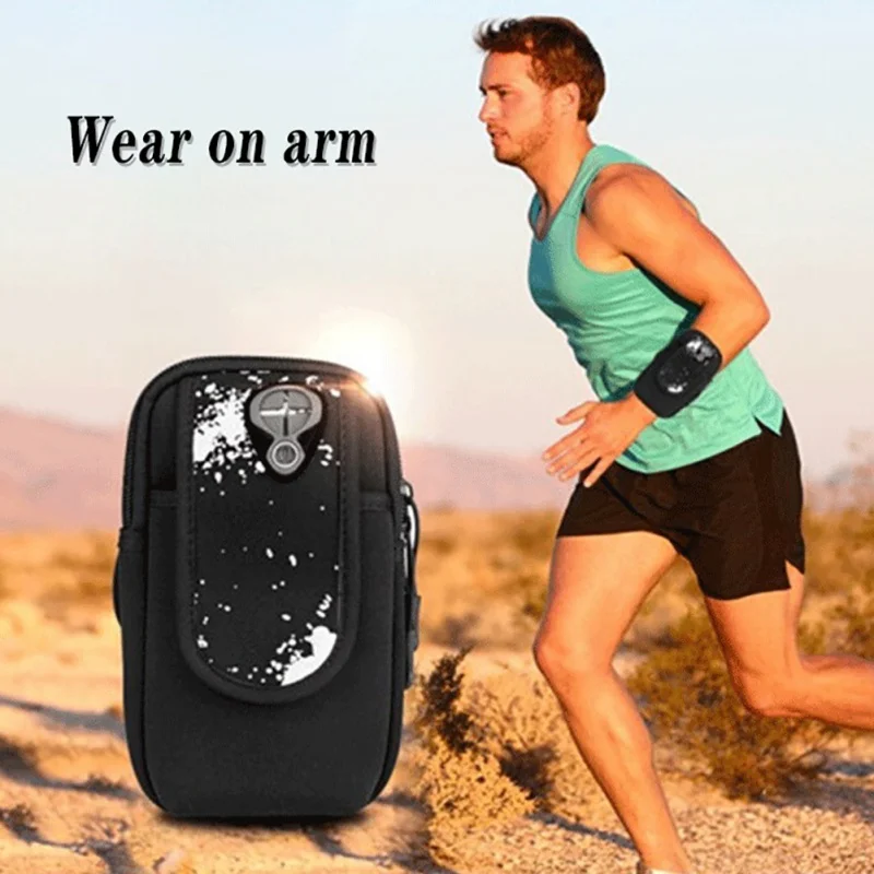 

Спортивная Беговая наручная повязка сумка для отдыха на открытом воздухе нарукавные повязки для Водонепроницаемый ремешок чехол Обложка 6,...