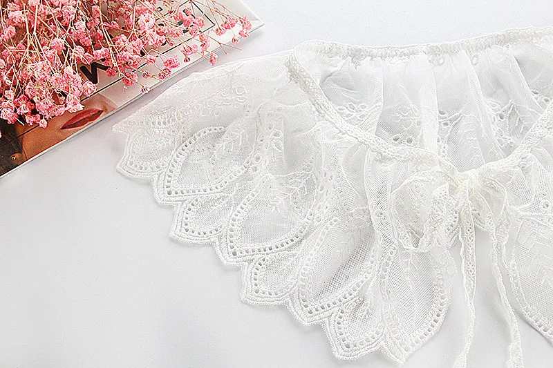 Linbaiway женский фальшиновый воротник для взрослых Съемная Однотонная рубашка