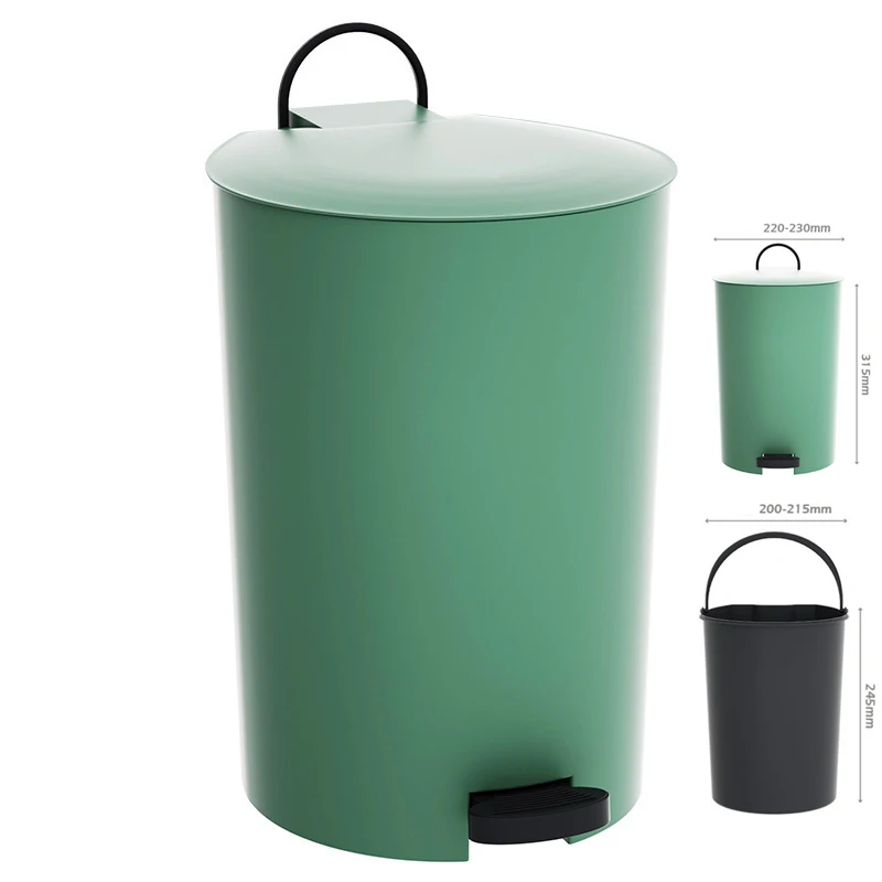 Мусорная корзина 12 л мусорная для ванной комнаты с порошком спальни кухни