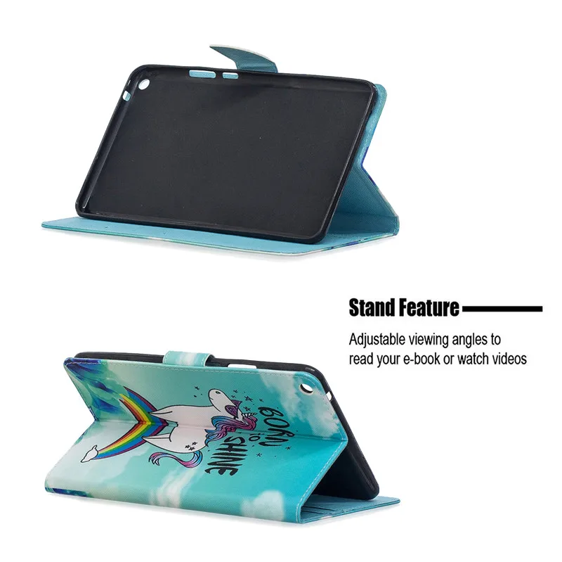 Чехол Kawaii с единорогом, кошкой и щенком для huawei MediaPad T3 8, чехол на магните, складной чехол для huawei T3 8, чехол KOB-L09 KOB-W09, 8,0 дюймов
