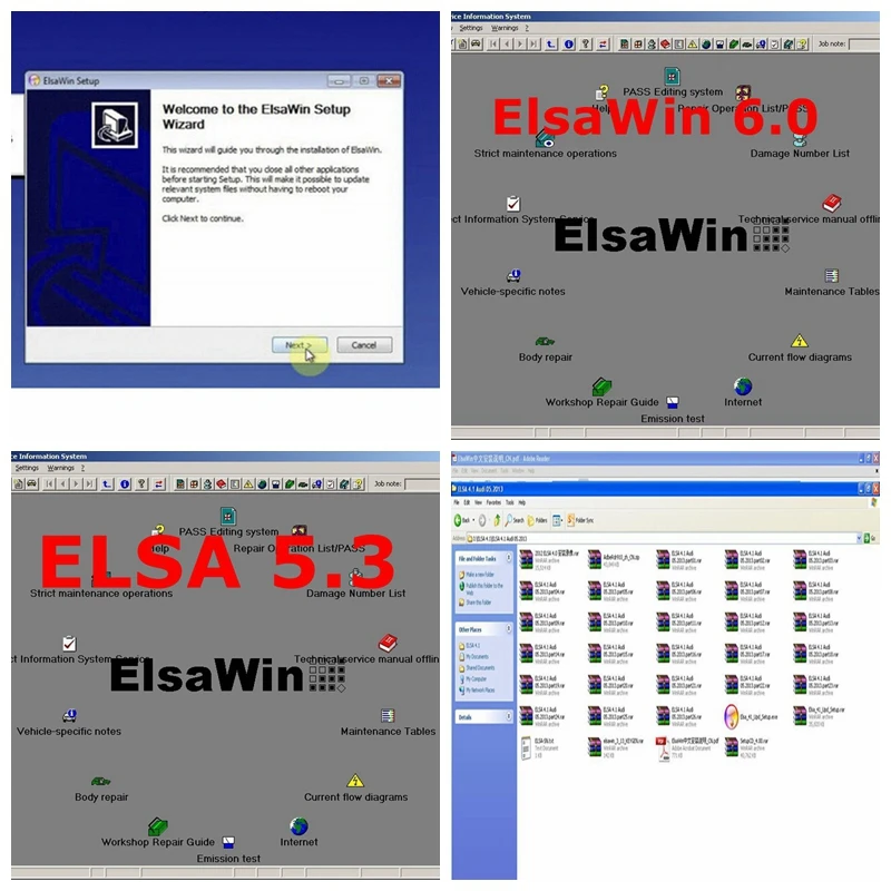 Лидер продаж 2020 программное обеспечение для ремонта автомобиля ElsaWin 6 0 работает