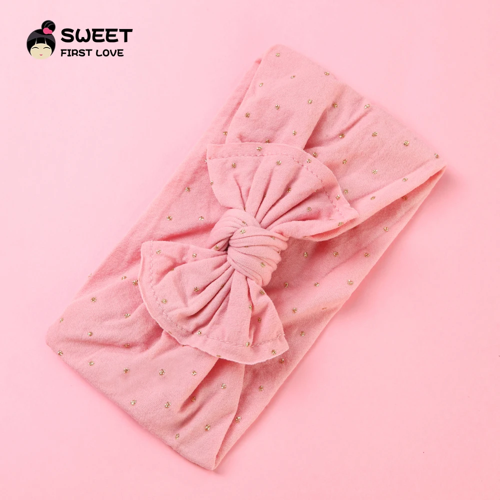 Милые детские повязки на голову эластичная простая повязка тюрбан для девочек