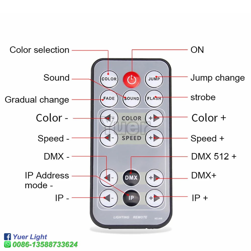Миниатюрный светодиодный светильник RGBW сценическое освещение для свадьбы