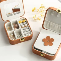 jewelry storage container box earrings stand organizer high quality luxury portable small delicate jewelry display packaging box